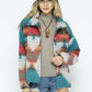 Soft Comfy Lightweight Aztec Pattern Jacket