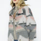 Soft Comfy Lightweight Aztec Pattern Jacket