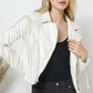 Faux Leather Moto Fringe Jacket