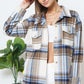 Yarn Dyed Plaid Shirt Jacket Shacket