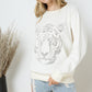 French Terry Tiger Studded Star Graphic Sweatshirt