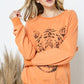 French Terry Tiger Studded Star Graphic Sweatshirt