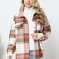 Yarn Dyed Plaid Shirt Jacket Shacket