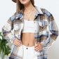 Yarn Dyed Plaid Shirt Jacket Shacket