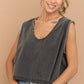 Mineral Washed Rhinestone Tank