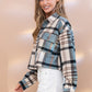 Plaid Crop Shirt Jacket