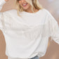 Rhinestone Fringe Pullover Top