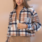 Plaid Crop Shirt Jacket