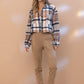 Plaid Crop Shirt Jacket