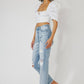 High Rise Slim Straight Jeans