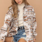 Frayed Aztec Western Shacket