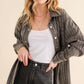 Sparkle Stone Stripe Denim Jacket