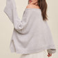 Light Weight Wide Neck Crop Pullover Knit Sweater