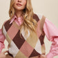 Argyle Cropped Sweater Vest