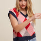 Argyle Cropped Sweater Vest