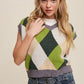 Argyle Cropped Sweater Vest