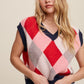 Argyle Cropped Sweater Vest