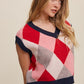 Argyle Cropped Sweater Vest