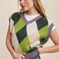 Argyle Cropped Sweater Vest