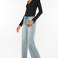 High Rise Slim Wide Leg