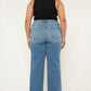 Plus High Rise Trouser Wide Leg Jeans