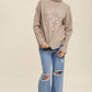 Give Me Love Stitched Mock Neck Sweater