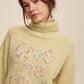 Give Me Love Stitched Mock Neck Sweater