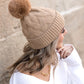 Chunky Knit Fur Pom Beanie