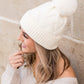 Chunky Knit Fur Pom Beanie