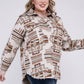 Plus Size Aztec Western Shacket